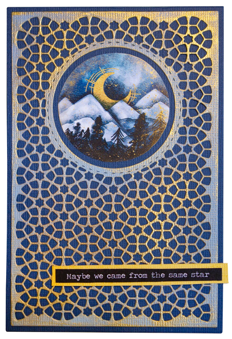 Studio Light SL Cutting Die Cardshape Rectangle Moon Flower Collection 105x148x1mm 1 pc nr.138